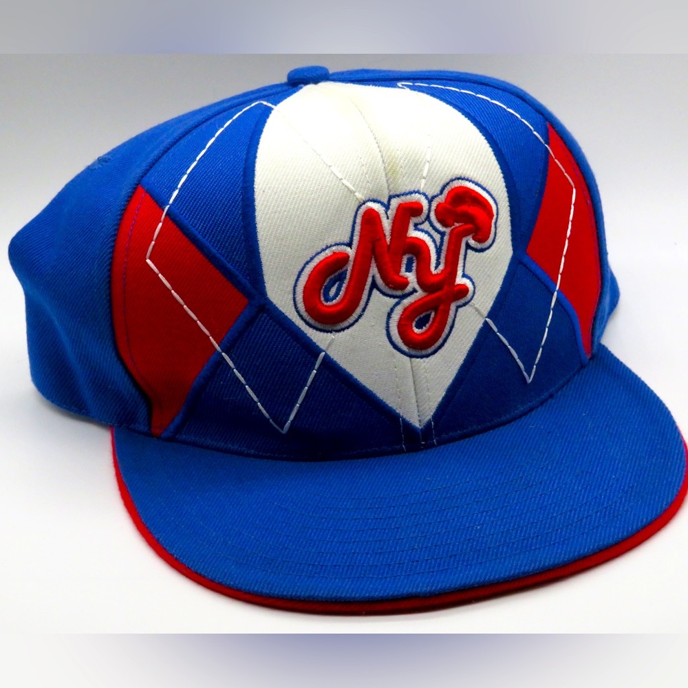On&Off By XO: Authentic Collection NY Fitted Cap |  7 5/8 | Red, White,Blue